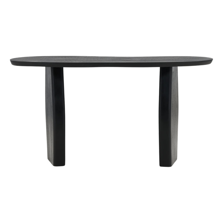 Ebony Elegance: Modern Black Console Table
