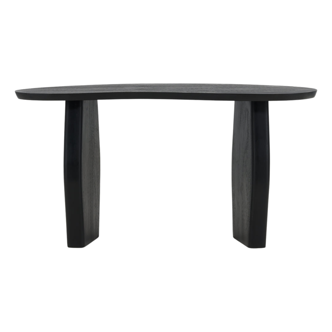 Ebony Elegance: Modern Black Console Table