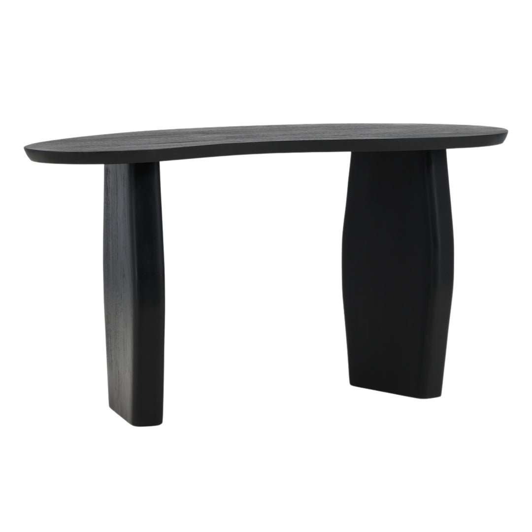 Ebony Elegance: Modern Black Console Table