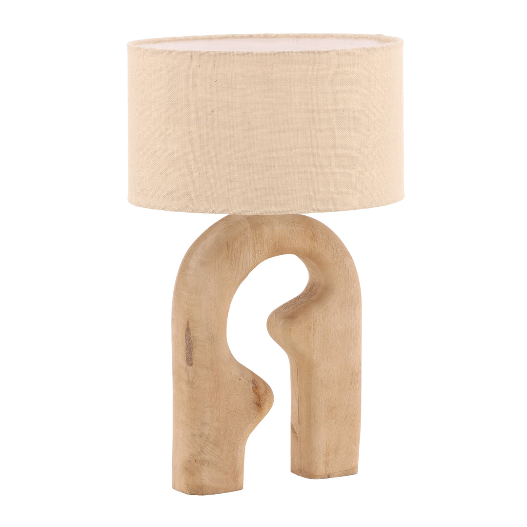 EcoCharm Rustic Table Light - Rich, Natural Brown Hue