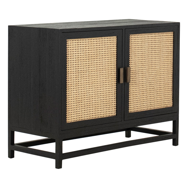 Sleek Urban Storage Solution - Compact Black Sideboard
