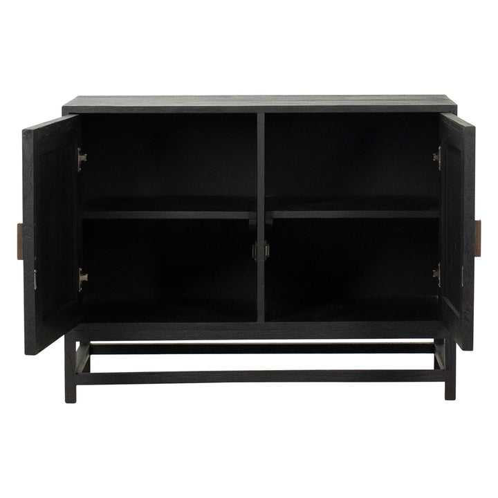 Sleek Urban Storage Solution - Compact Black Sideboard