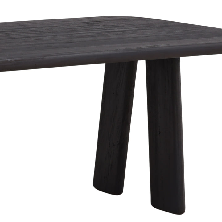 Aventura Solid Wood Dark Brown Dining Table