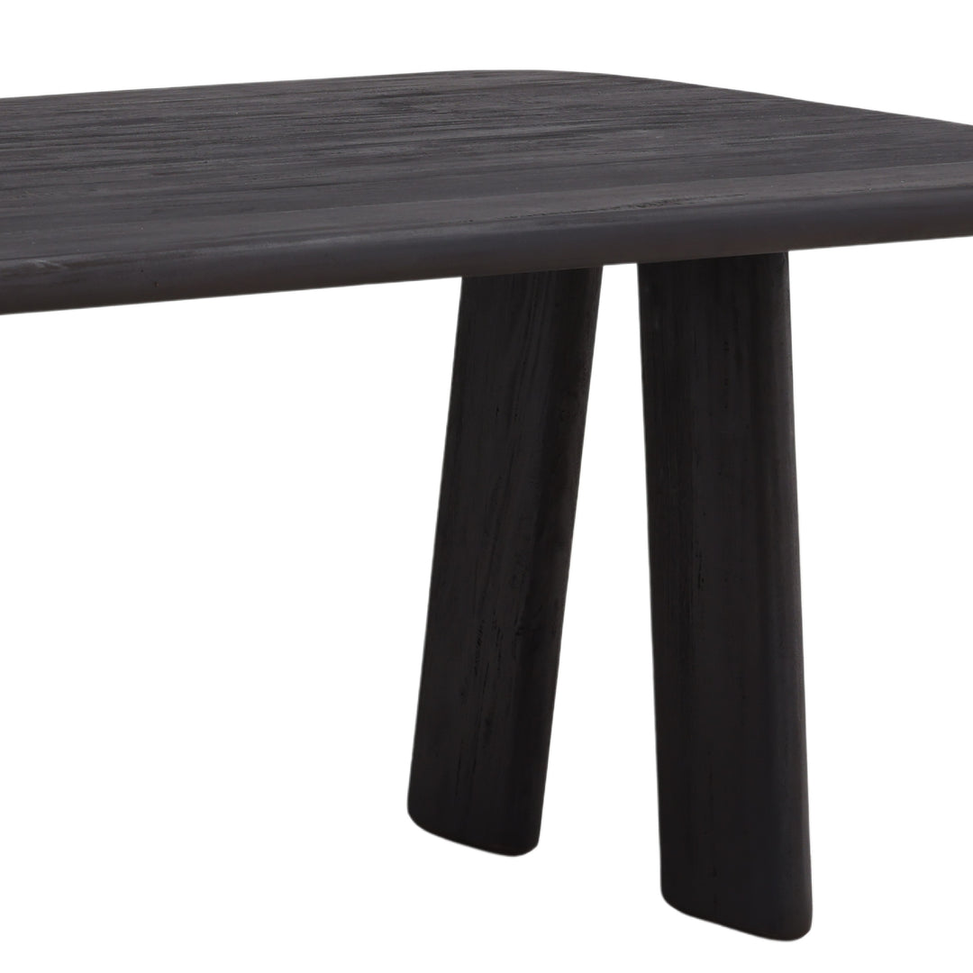Aventura Solid Wood Dark Brown Dining Table