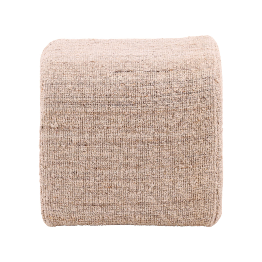 Vintage-Inspired Cozy Nest Stool in Soft Beige