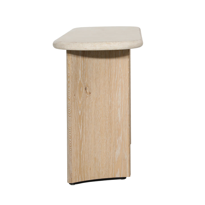 Elegant Stone-Inspired Vesta Console Table