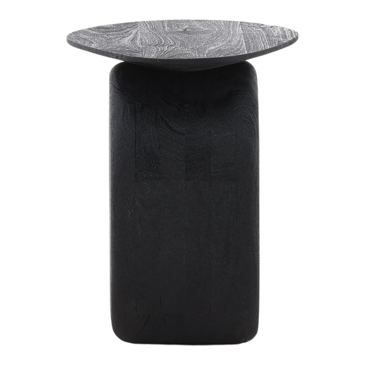 Elegant Black Sculptural Accent Table