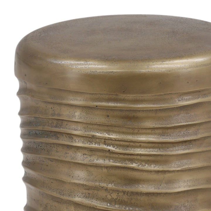 Lustrous Golden Legacy End Table