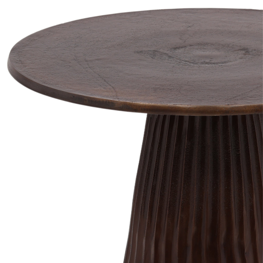 Elegant Bronze Artisan Accent Table
