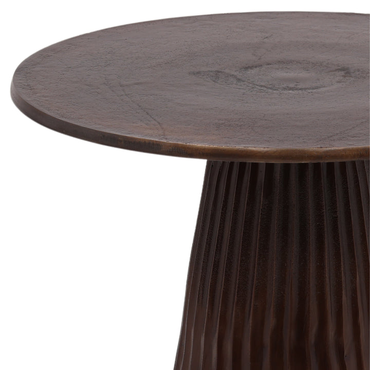 Elegant Bronze Artisan Accent Table
