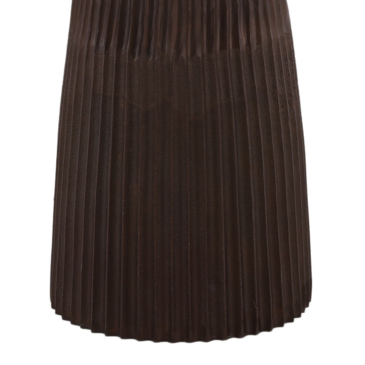 Elegant Artisan Wine-Pairing Table in Rich Bronze