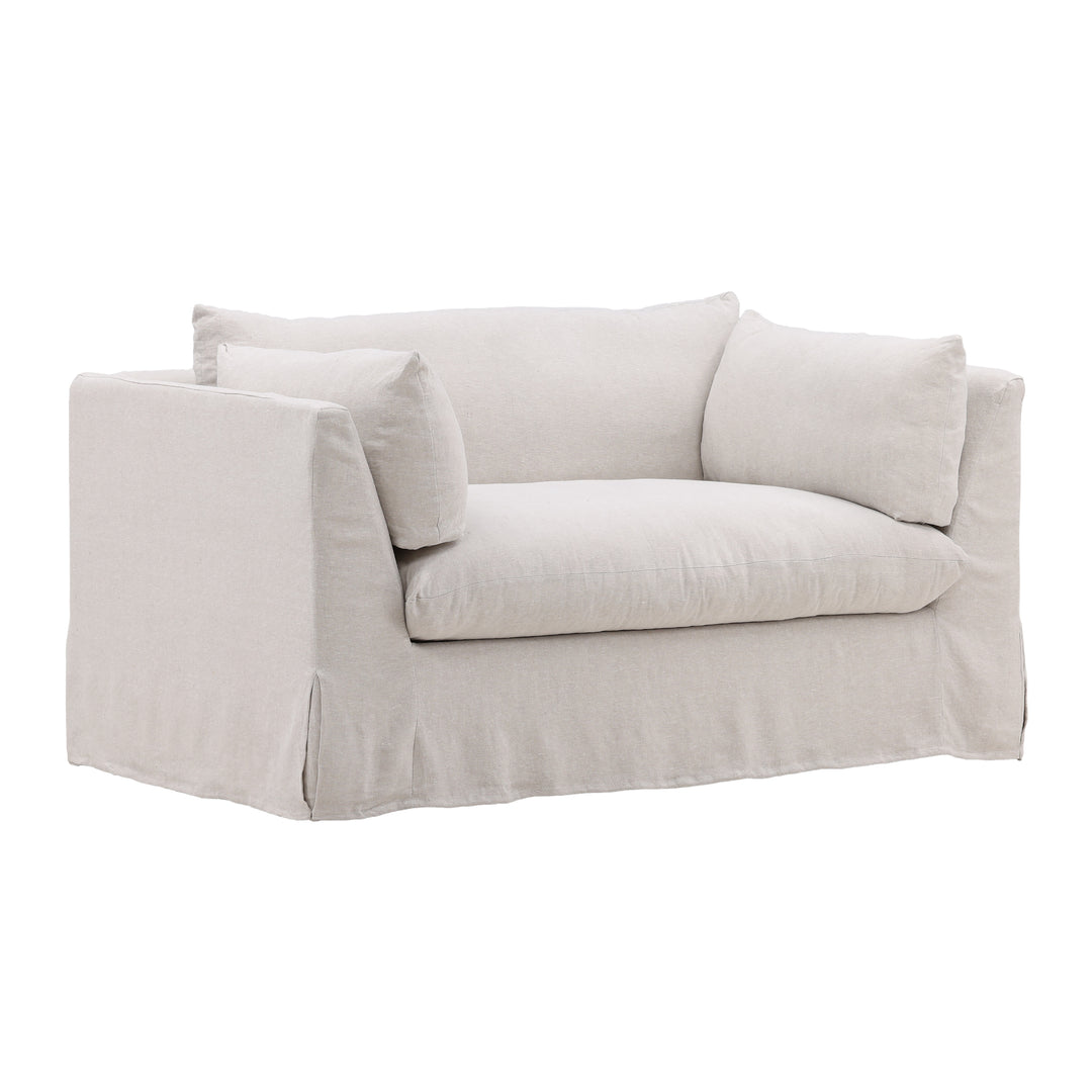 Breezy Bella Comfort Chair - Natural Linen Slipcover
