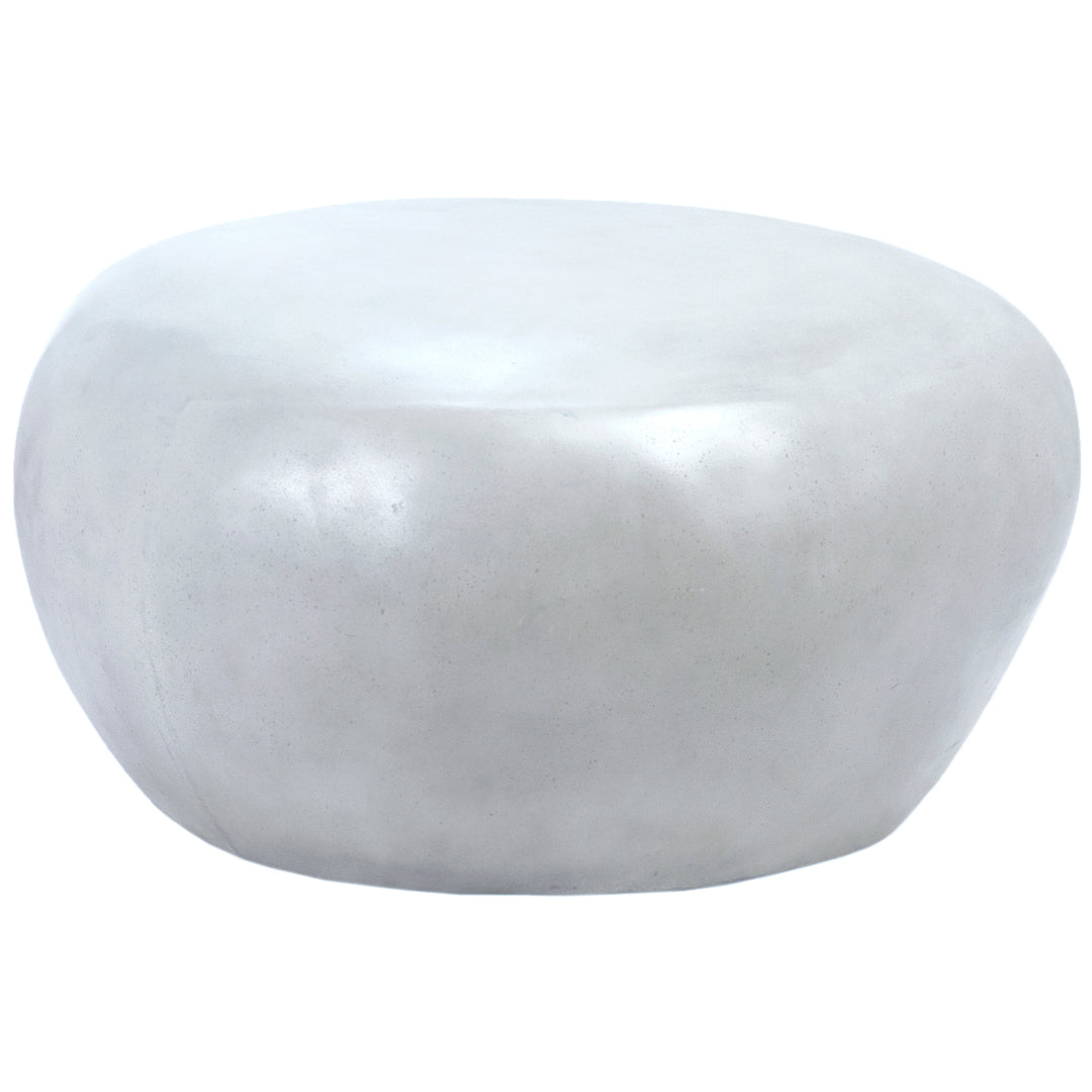 Stone-Inspired Weatherproof Bistro Table - White