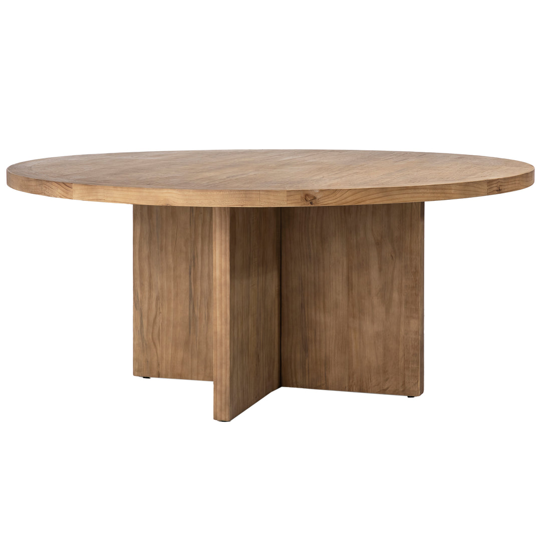 Nature's Timeless Gathering Essence - Rustic Solid Wood Dining Table