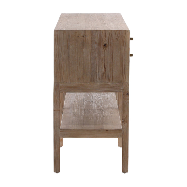 Wooden Elegance: Vintage-Inspired End Table