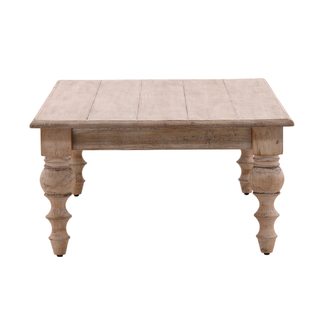 Elegant Oak Expansive Coffee Hub Measures 1.42m