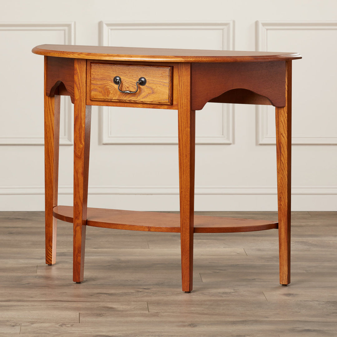 Demilune Solid Wood Console