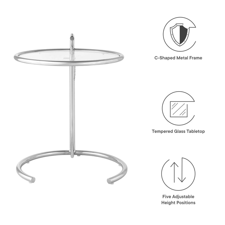 Emilia Grant Metallic Stand Table