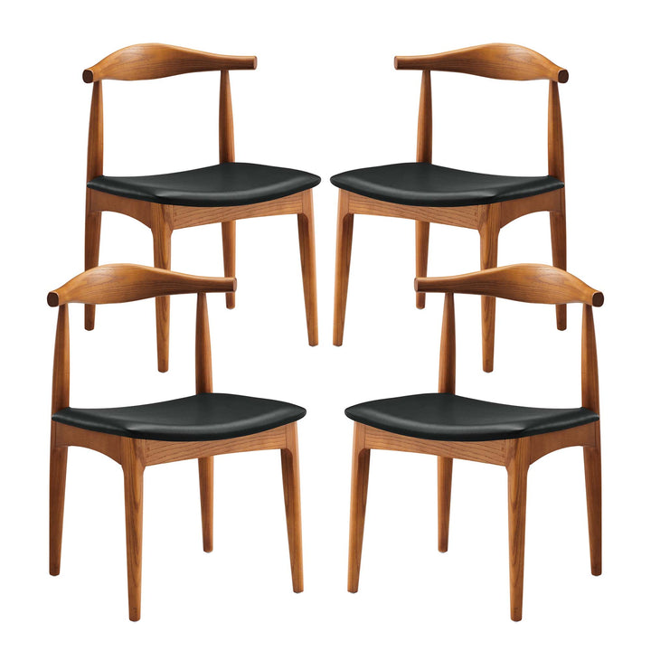 Talia Wood Dining Chairs Set of 4