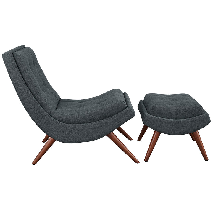 Prome Lounge Chair and Ottoman Set
