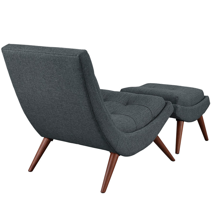 Prome Lounge Chair and Ottoman Set
