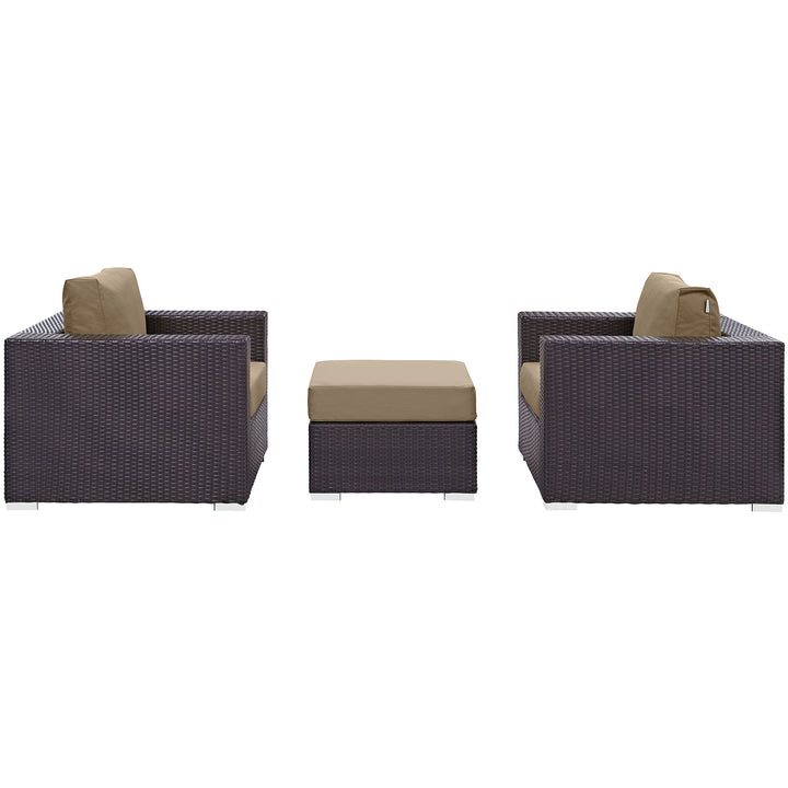 Converge 3 Piece Outdoor Patio Sofa Set