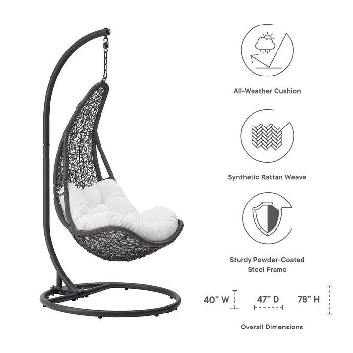 Auburn Wicker Rattan Outdoor Patio Swing Chair