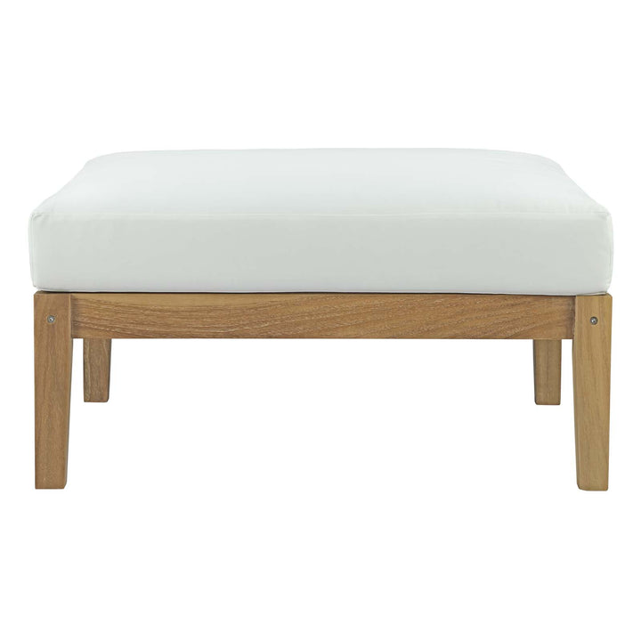 Bayfront Outdoor Patio Teak Ottoman