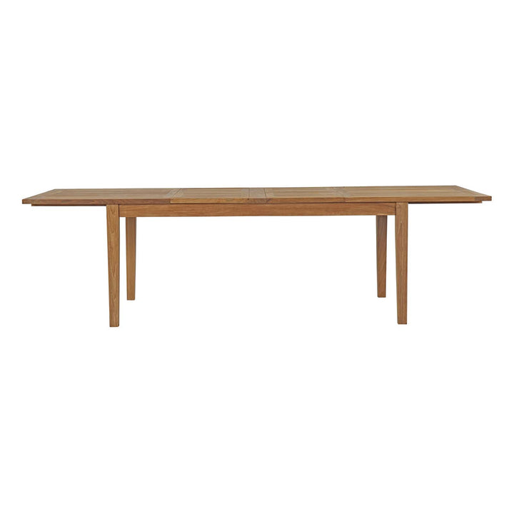 Monarch Expandable Exterior Patio Teak Dining Table