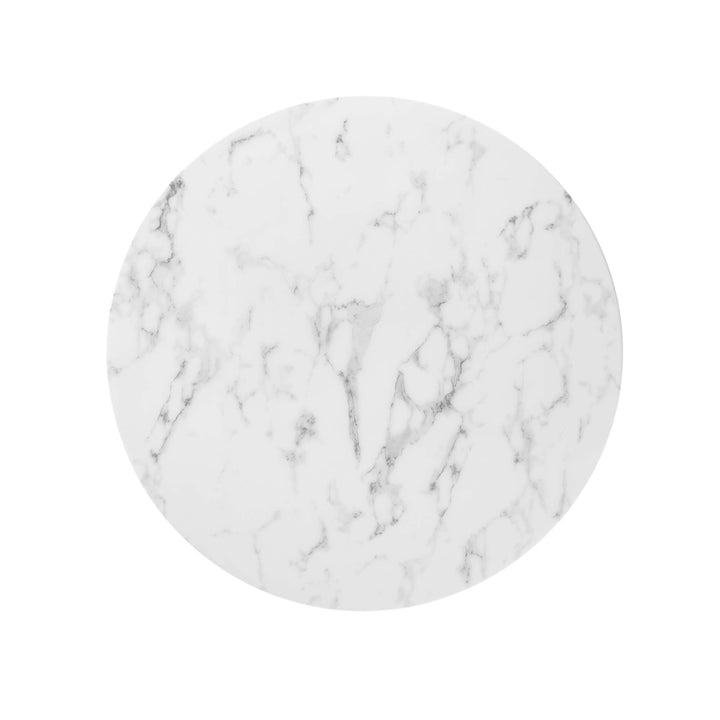 Luna 36" Round Replicate Marble Dining Table