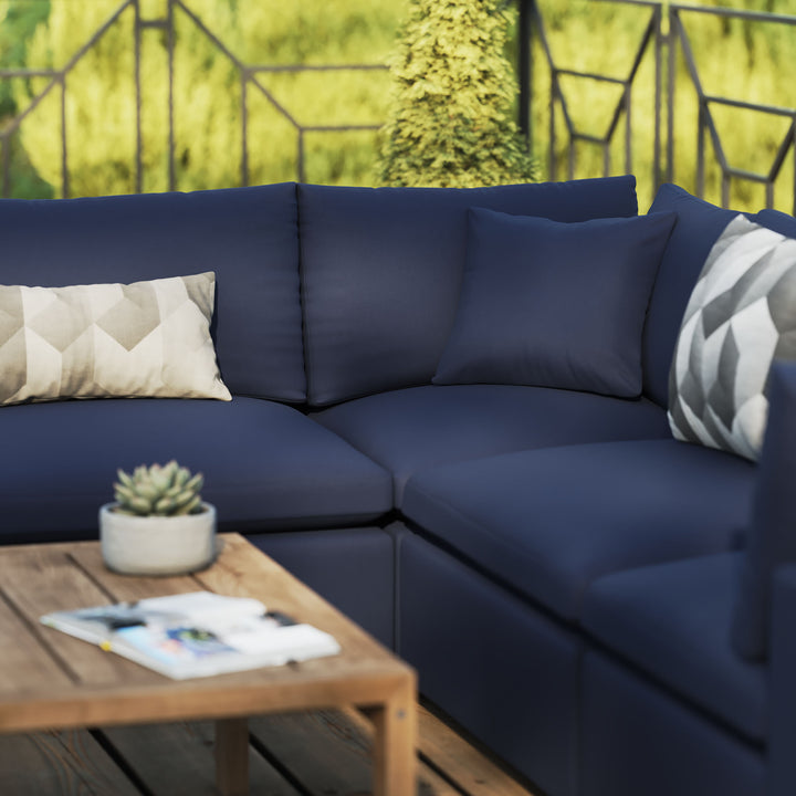 Corsica 5-Piece Outdoor Patio Sectional Sofa