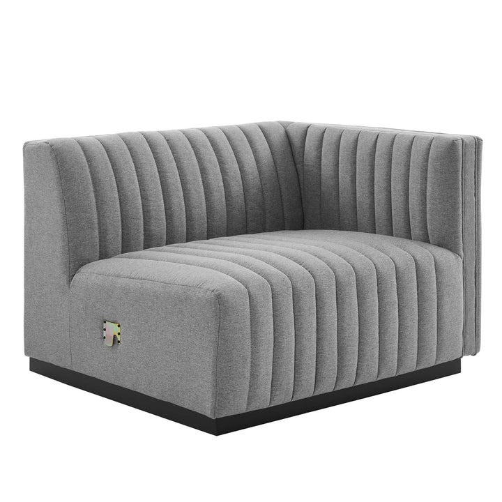 Serene Retreat Tufted Upholstered Fabric Sofa