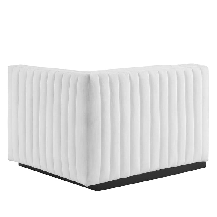 Serene Retreat Tufted Upholstered Fabric Sofa