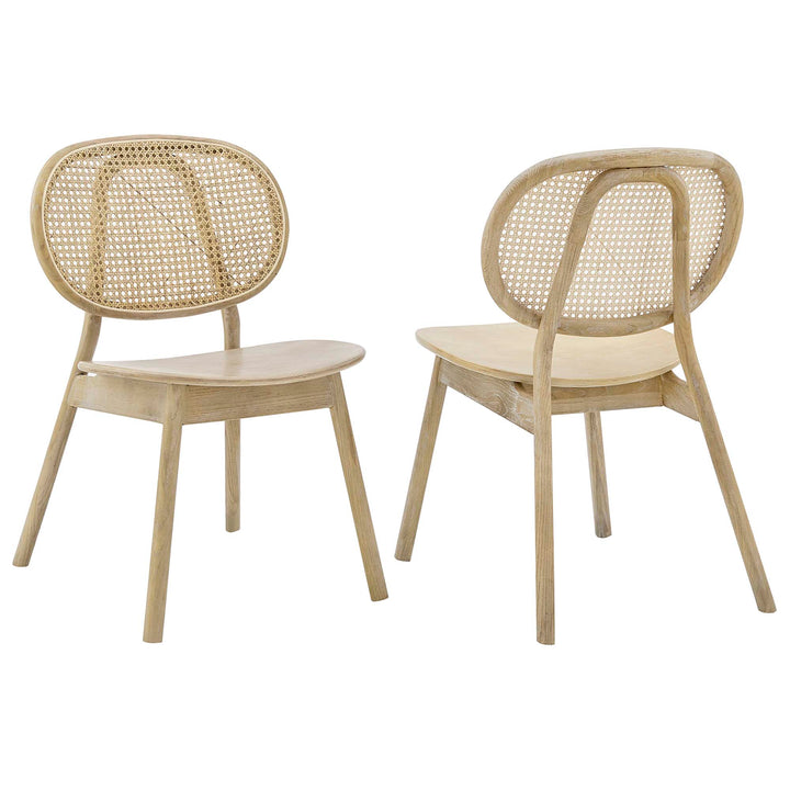 Mira Walnut Dining Side Chair Set of 2
