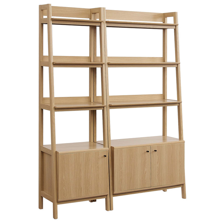 Bradford Walnut Bookshelves Set of 2