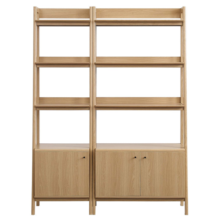 Bradford Walnut Bookshelves Set of 2