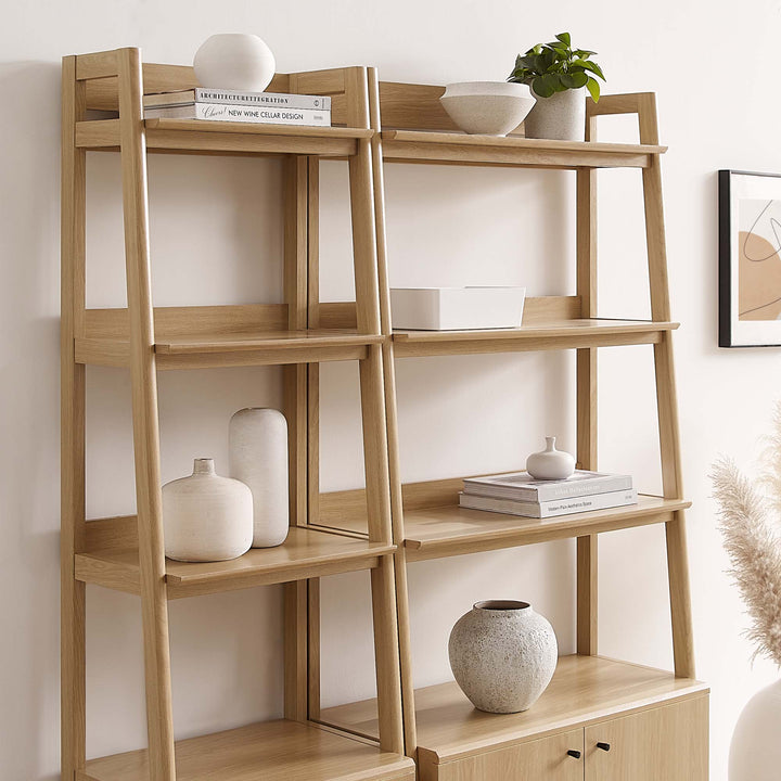 Bradford Walnut Bookshelves Set of 2