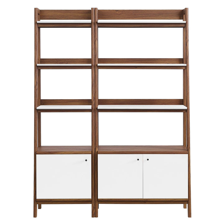 Bradford Walnut Bookshelves Set of 2
