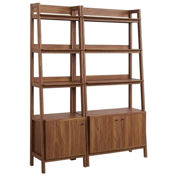 Bradford Walnut Bookshelves Set of 2