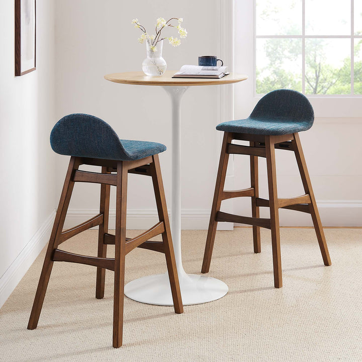 Juno Walnut Bar Stool Set of 2