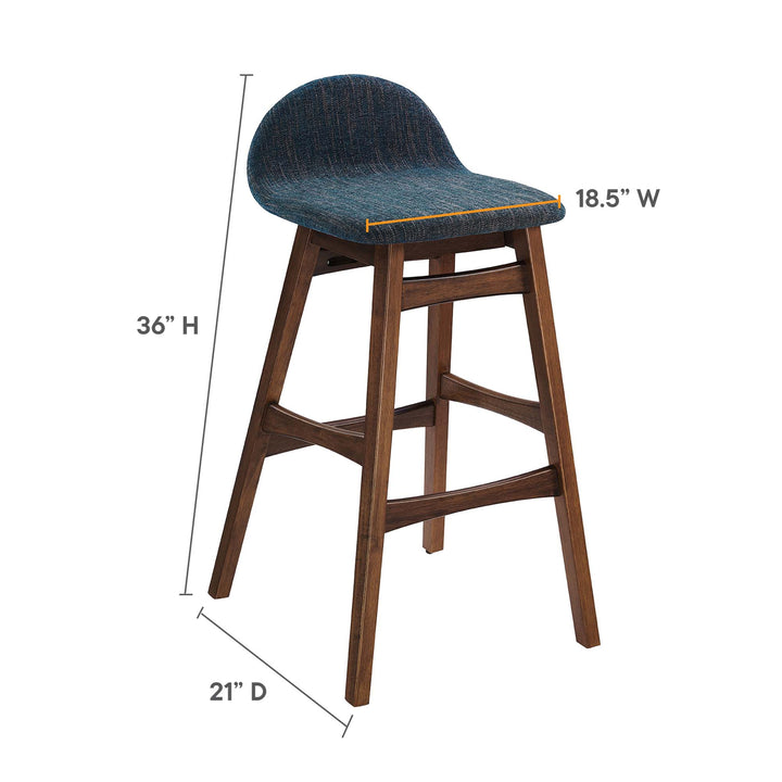 Juno Walnut Bar Stool Set of 2