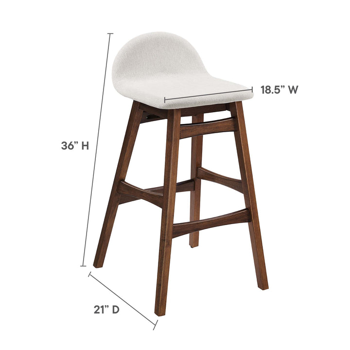 Juno Walnut Bar Stool Set of 2