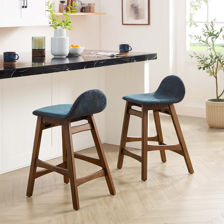 Jaxson Walnut Counter Stool Set of 2