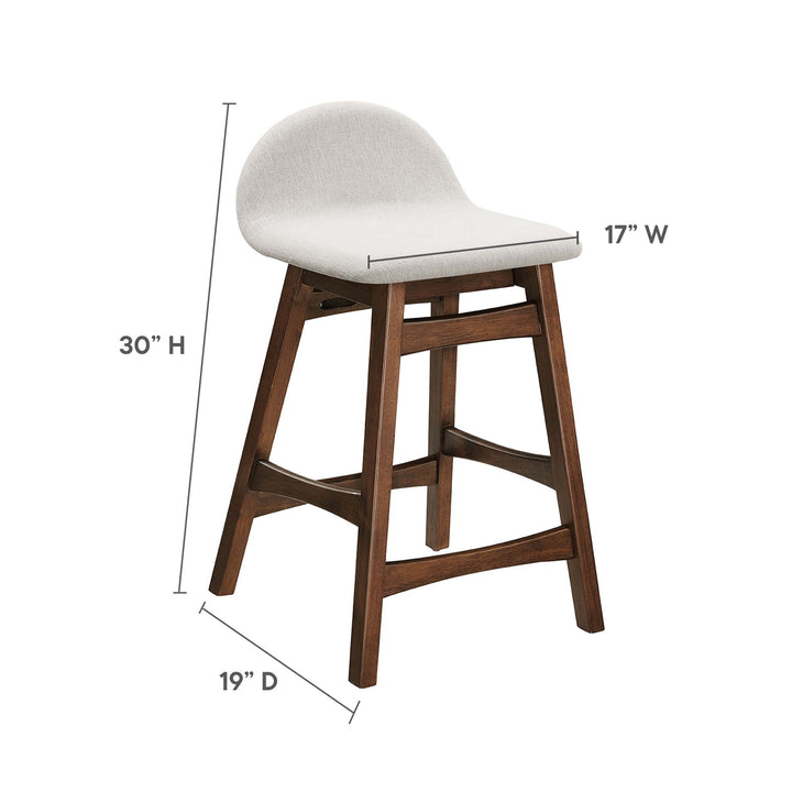 Jaxson Walnut Counter Stool Set of 2