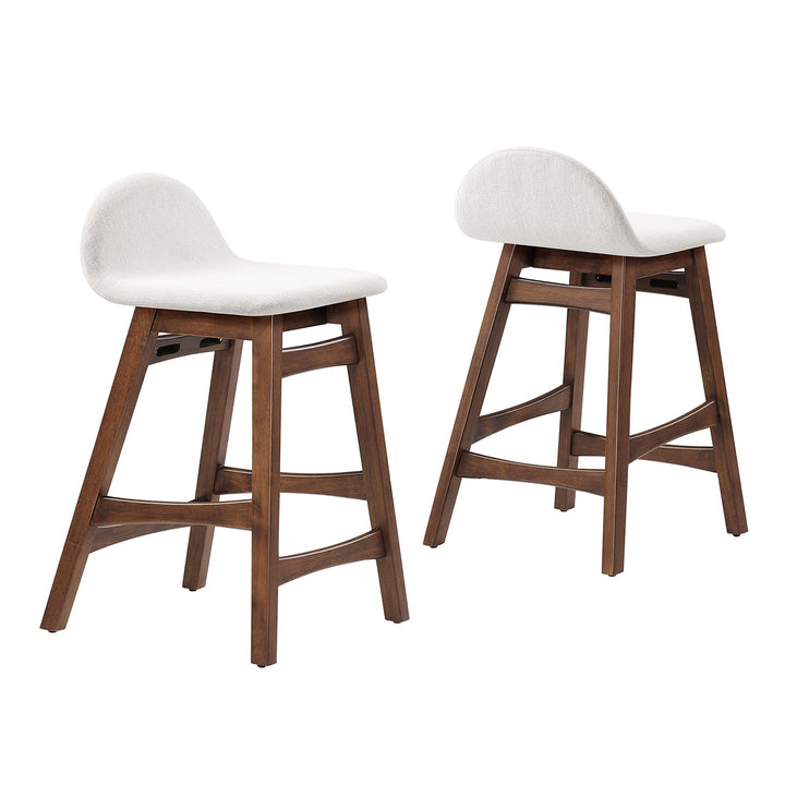 Jaxson Walnut Counter Stool Set of 2