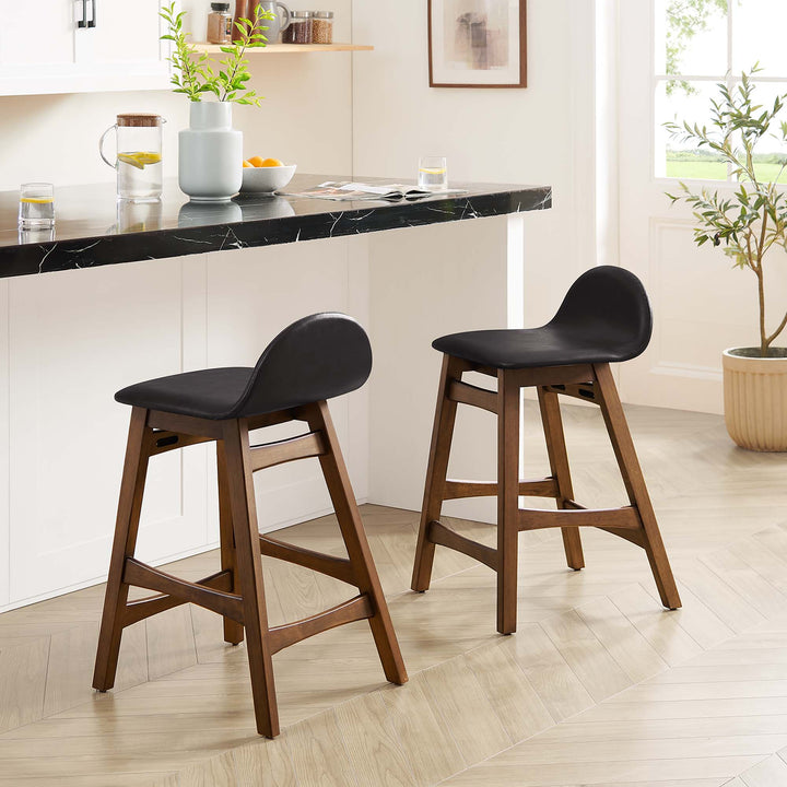 Jasper Walnut Counter Stool Set of 2