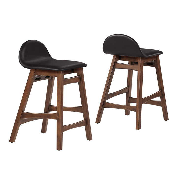 Jasper Walnut Counter Stool Set of 2