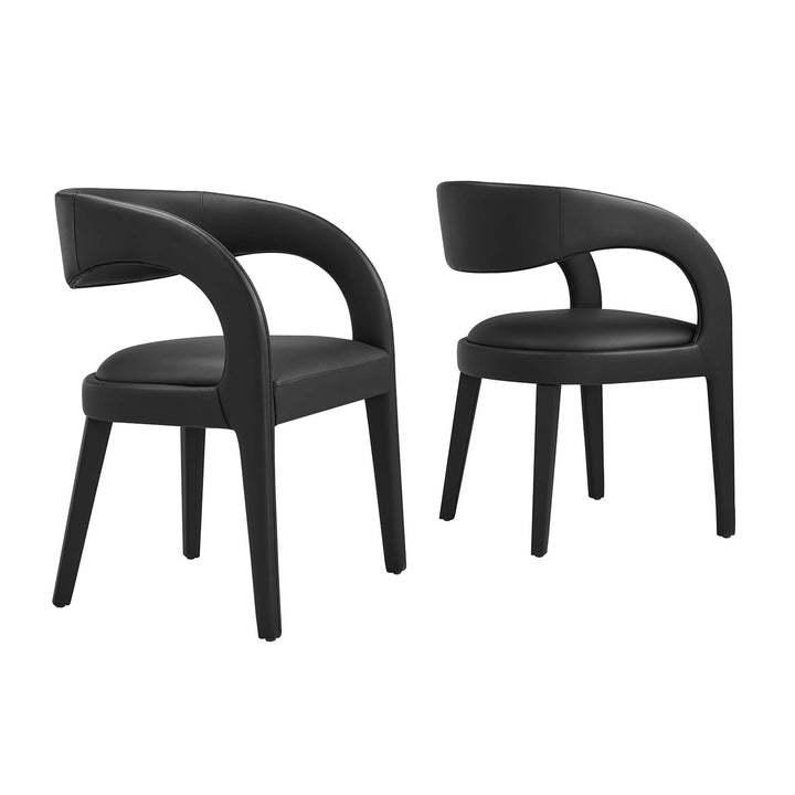Prime Vegan Leather Dining Chair Set of 2