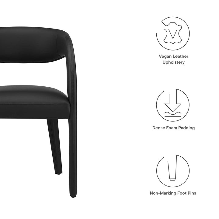 Prime Vegan Leather Dining Chair Set of 2