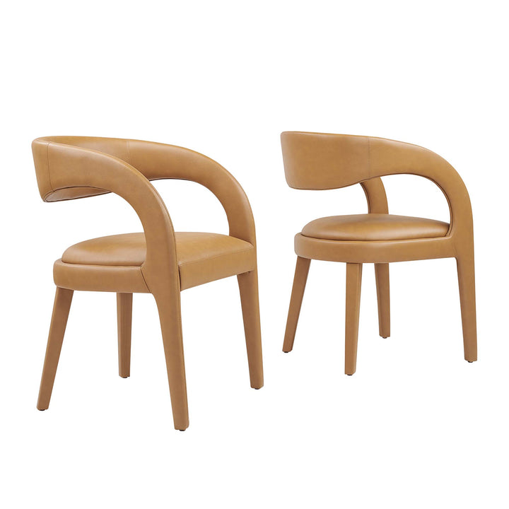 Prime Vegan Leather Dining Chair Set of 2